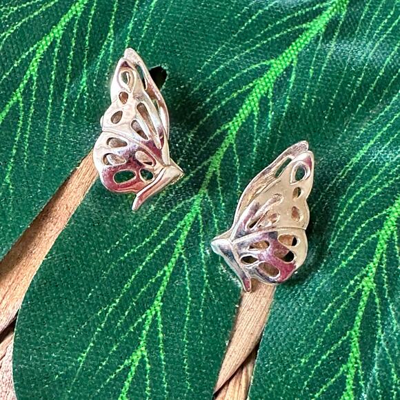BOGO FREE Avon golden butterfly stud earrings - Picture 2 of 6